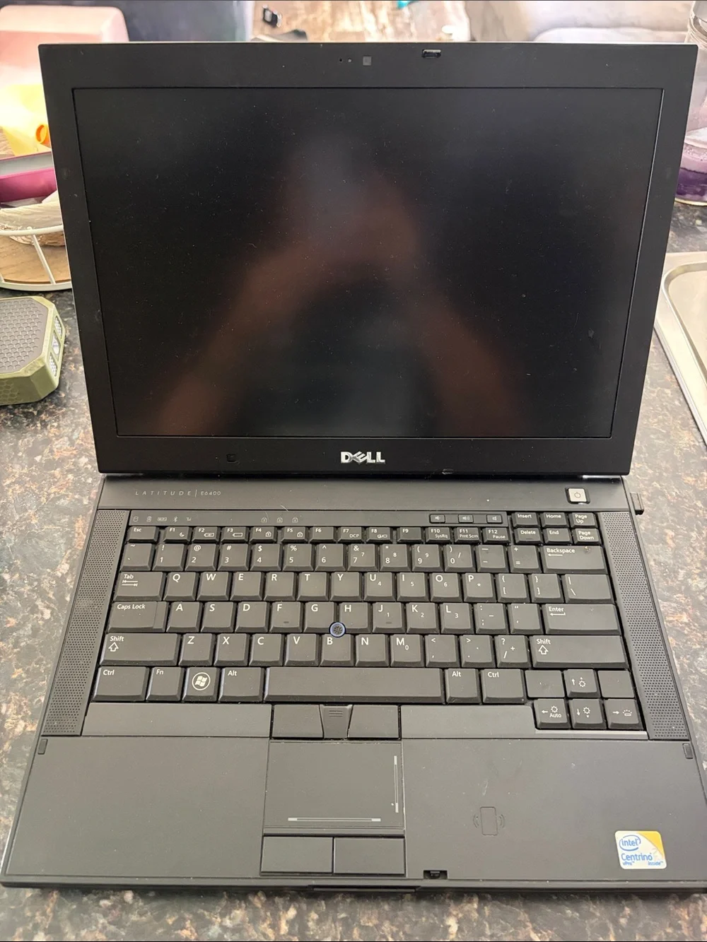 Dell Laptop in Matte Black with Silver Hinges